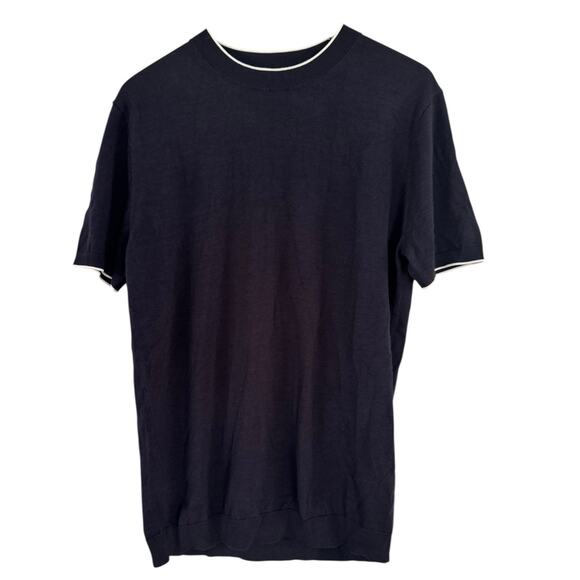 NWT Collars & Co Wool Blend Short Sleeve Shirt Mens Size Medium